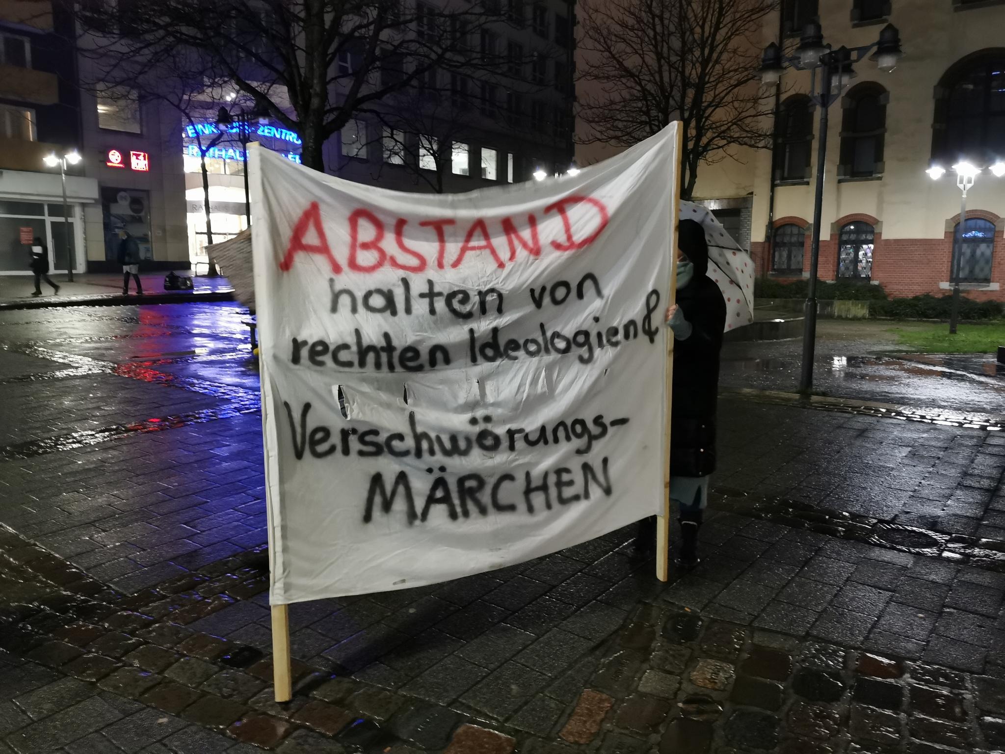 Rede bei Protest anlässlich einer Querdenkerdemo in Wuppertal